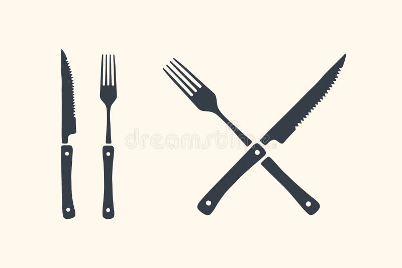 Meat cutting knives and forks set. Steak, butcher and BBQ supplies. Poster steak knife and grill fork. Set of butcher meat knife, fork for butcher shop and design butcher themes. Vector Illustration. Meat cutting knives and forks set. Steak, butcher and BBQ supplies. Poster steak knife and grill fork. Set of butcher meat knife, fork for butcher shop and design butcher themes. Vector Illustration